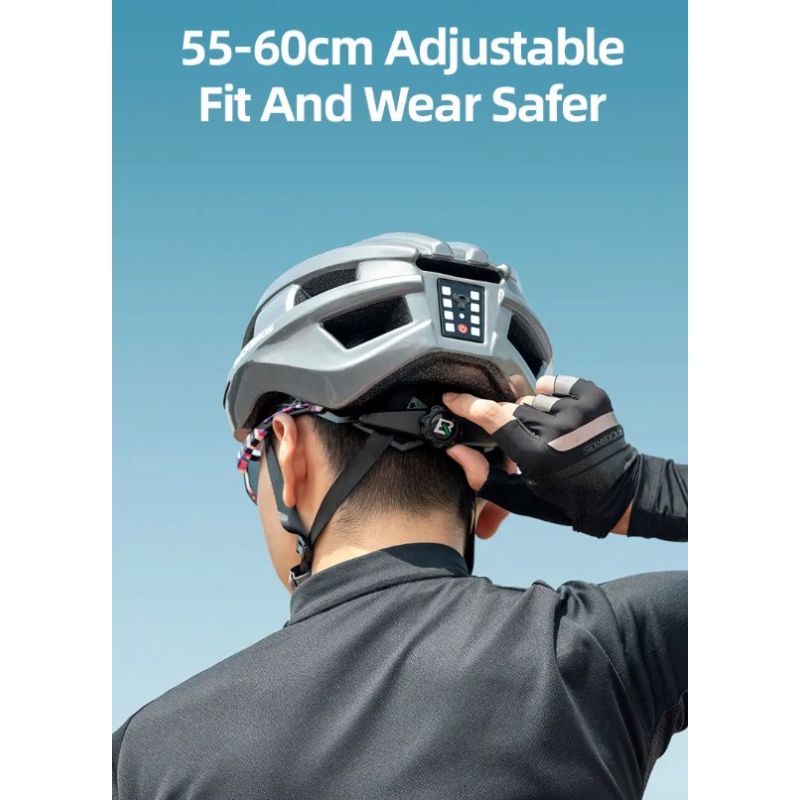 Casque de vélo ROCKBROS avec feu arrière LED rechargeable ultraléger protection cycliste et visibilité