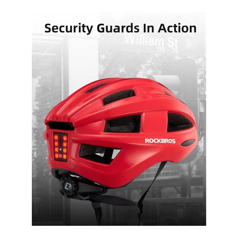Casque de vélo ROCKBROS avec feu arrière LED rechargeable ultraléger protection cycliste et visibilité