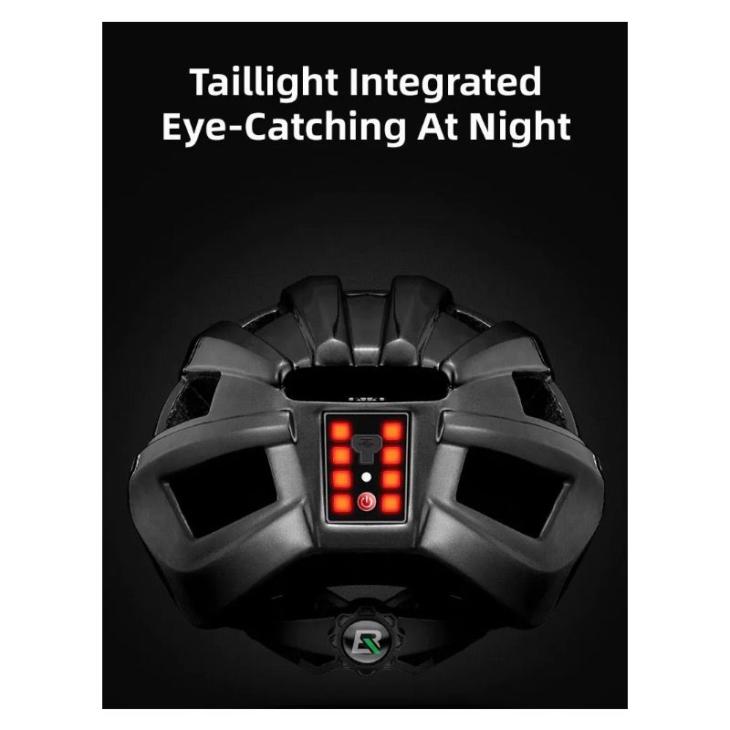 Casque de vélo ROCKBROS avec feu arrière LED rechargeable ultraléger protection cycliste et visibilité