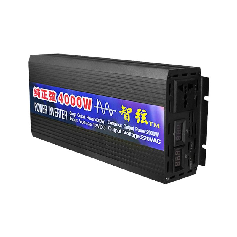 Onduleur à onde sinusoïdale pure 2000W 3000W 4000W affichage à LED énergie solaire appareils domestiques