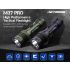 JETBEAM M37 PRO Lampe de poche tactique haute performance 3700 lumens 340m, rechargeable 21700, étanche IPX8