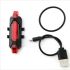 Feu arrière vélo portable USB rechargeable sécurité cycliste LED Visibilité cyclisme urbain modes flash dynamiques