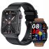 E500 Montre Intelligente Glycémie Homme, Moniteur ECG Tension Artérielle Température Corporelle, IP68 Smartwatch