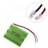 Batterie Rechargeable Ni-MH AA 3.6V 1800mAh pour RC/Téléphone Portable, Écologique, sans Mém. Vert 35g.