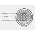 Lampe de plongée sous-marine QH14/QH27 20000 lumens avec LED pour exploration sous-marine et vie marine