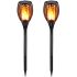 Torches solaires améliorées lumières à flamme vacillante pour éclairage extérieur et décoration de paysage