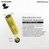 Système NITECORE 21700 avec lumière magnétique ML21 batterie 5000mAh pour éclairage extérieur portable