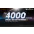 Nitecore T4K lampe de poche porte-clés 4000 lumens compacte LED XP-L2 V6 pour l'éclairage extérieur USB-C