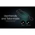 Lampe frontale NITECORE NU25 UL 400 lumens LED rechargeable USB-C éclairage extérieur et faisceau double
