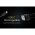Lampe frontale NITECORE NU25 UL 400 lumens LED rechargeable USB-C éclairage extérieur et faisceau double