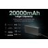 NITECORE CARBO 20000 Batterie Externe 20000mAh IPX5 Charge Rapide 20W Fibre de Carbone Pour Aventure Plein Air