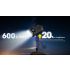 NITECORE TINI3 Lampe Porte-Clés 600 Lumens Ultra-Compacte Rechargeable pour Éclairage Quotidien et Exploration