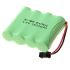 Lot de 4 Batteries AA Ni-MH Rechargeables 4.8V 1800mAh avec Câble SM pour Jouets et Modèles - Fiables