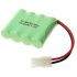 4x Pile Batterie rechargeable Ni-MH AA 4.8V 1800mAh 557 | Éco-respectueuse Haute Capacité pour jouet, modèle réduit, bateaux