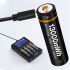 Batterie BESTON 18650 3.7V 3500mAh haute capacité rechargeable Micro USB idéale pour autonomie prolongée