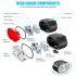 Lumières de vélo rechargeables USB avant blanc et arrière rouge sécurité cycliste visibilité vélo multiples modes d'éclairage