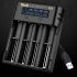 YONII D4 LCD 4 emplacements 18650 chargeur de batterie pour batterie 18650 21700 26650 Lithium AA AAA Ni-mh