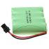 Lot de 4 Batteries AA Ni-MH Rechargeables 4.8V 1800mAh avec Câble SM pour Jouets et Modèles - Fiables