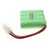 4x Pile Batterie rechargeable Ni-MH AA 4.8V 1800mAh 557 | Éco-respectueuse Haute Capacité pour jouet, modèle réduit, bateaux