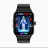 Montre connectée ET540 Smartwatch Santé: Glycémie, ECG, Température, Pression Artérielle, Appel Bluetooth