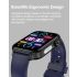 ET570 Smartwatch Santé: Glycémie Non Invasive, ECG, Sommeil, Fréquence Cardiaque, Tension Artérielle pour Android iOS