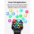 ET570 Smartwatch Santé: Glycémie Non Invasive, ECG, Sommeil, Fréquence Cardiaque, Tension Artérielle pour Android iOS