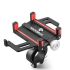 Support smartphone ROCKBROS moto vélo électrique alliage aluminium CNC stable navigation fluide silicone
