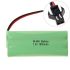 Batterie rechargeable Ni-MH 7.2V AA 1800mAh haute capacité pour voiture jouet avec prise SM écologique