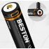 Batterie BESTON 18650 3.7V 3500mAh haute capacité rechargeable Micro USB idéale pour autonomie prolongée