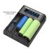 YONII D4 LCD 4 emplacements 18650 chargeur de batterie pour batterie 18650 21700 26650 Lithium AA AAA Ni-mh