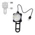 Lumière de Vélo USB Rechargeable HJ-030 3 LED 4 Modes Imperméable Sécurité Cycliste Visibilité Nocturne