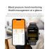 Montre connectée ET540 Smartwatch Santé: Glycémie, ECG, Température, Pression Artérielle, Appel Bluetooth