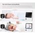 Moniteur vidéo bébé AMB900 2,8 pouces 720P zoom 4X interphone bidirectionnel sécurité à domicile vision nocturne