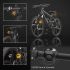 CarryBright CBX4 Clignotant de Vélo LED Étanche avec Klaxon Télécommande Intelligente Chargement USB
