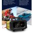 Chargeur de batterie FOXSUR portable 12V/24V pour moto et camion avec entretien automatique et contrôle microprocesseur