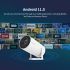 Projecteur HY300 Android WiFi 6 intelligent portable 1280x720P compact idéal home cinéma et bureau