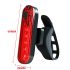 Feu arrière de vélo Rechargeable USB Rouge ultra lumineux Étanche IPX4 Accessoire cyclisme Haute visibilité