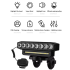 Feu avant de vélo rechargeable USB avec klaxon 120 dB accessoire sécurité cycliste urbain et aventureux