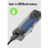 Lampe de vélo TOWILD CL600 LED rechargeable USB 2000mAh haute luminosité étanche sécurité cycliste