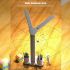 Lampe de bureau LED multifonctionnelle USB tactile avec calendrier et veilleuse design pliable portable