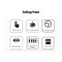 Lampe de bureau LED multifonctionnelle USB tactile avec calendrier et veilleuse design pliable portable