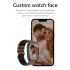 E500 Montre Intelligente Glycémie Homme, Moniteur ECG Tension Artérielle Température Corporelle, IP68 Smartwatch