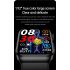 E500 Montre Intelligente Glycémie Homme, Moniteur ECG Tension Artérielle Température Corporelle, IP68 Smartwatch