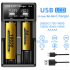 Chargeur USB LCD Intelligent pour Batteries Lithium Rechargeables 18650 3,7 V Écran LCD Gestion Efficace
