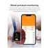 Montre Intelligente E530 ECG Glycémie Fréquence Cardiaque Pression Artérielle IP68 Étanche Surveillance Santé Non Invasive