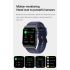 Montre Intelligente E530 ECG Glycémie Fréquence Cardiaque Pression Artérielle IP68 Étanche Surveillance Santé Non Invasive