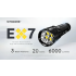 Nitecore EX7 - Lampe de Poche 6000 Lumens USB-C Rechargeable. Puissante pour Extérieur, Randonnée, Camping.