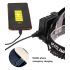 Lampe frontale haute performance XHP70 8000LM avec modes réglables USB étanche IPX5 pour pêche et camping