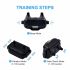 Collier d'entraînement chien 800m télécommande imperméable rechargeable trois modes écran LCD entraînement canin