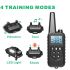 Collier d'entraînement chien électrique LCD télécommande animaux imperméable rechargeable niveaux ajustables